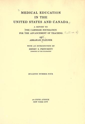 Medical education in the United States and Canada
