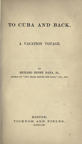 To Cuba and back