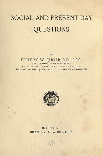 Social and present day questions