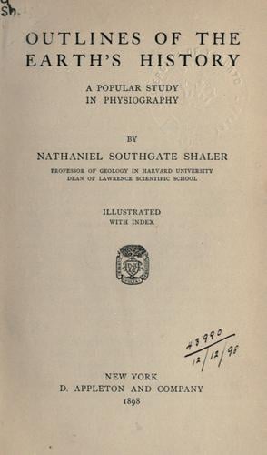 Outlines of the earth's history