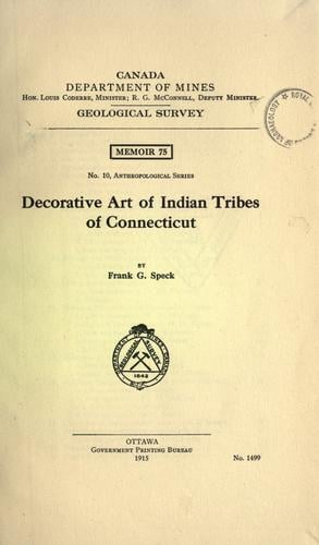 Decorative art of Indian tribes of Connecticut