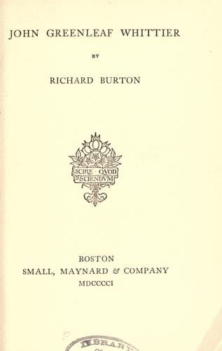 John Greenleaf Whittier