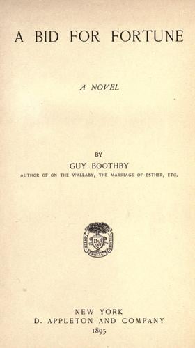 A bid for fortune, or, Dr. Nikola's vendetta