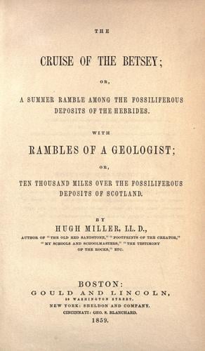 The cruise of the Betsey