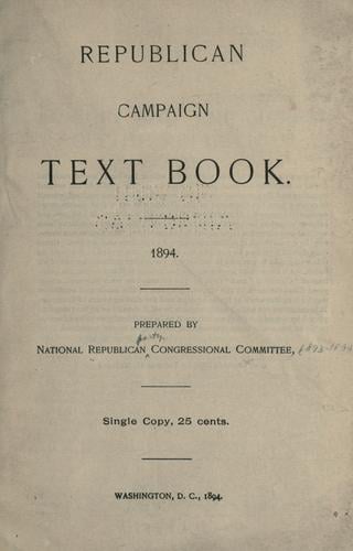 Republican campaign text book