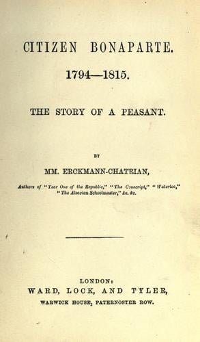 Citizen Bonaparte, 1794-1815