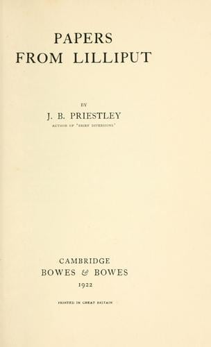 Papers from Lilliput