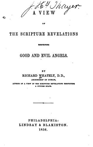 A View Of The Scripture Revelations Respecting Good And Evil Angels