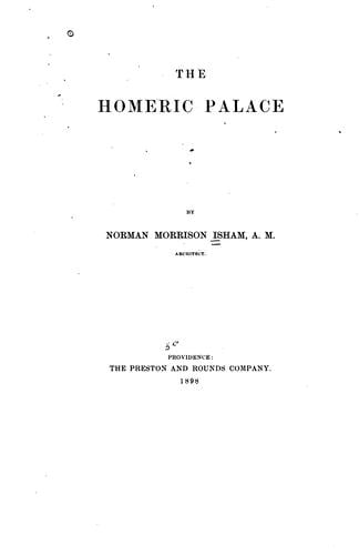 The Homeric palace