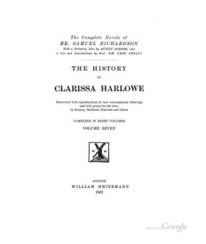 The novels of Samuel Richardson