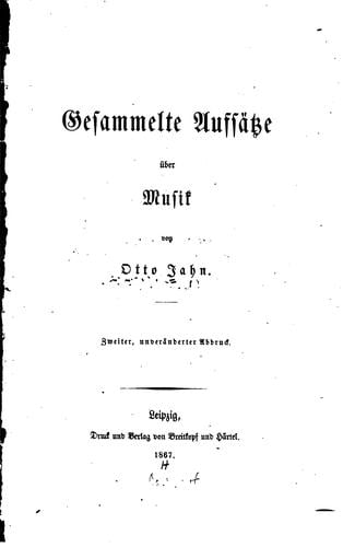 Gesammelte Aufsätze über Musik