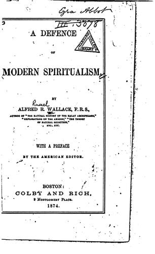 A defence of modern spiritualism