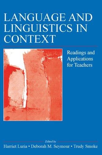 Language and linguistics in context