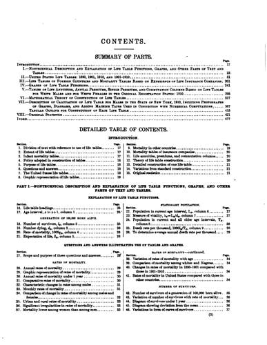 United States life tables, 1890, 1901, 1910, and 1901-1910