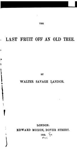 The last fruit off an old tree