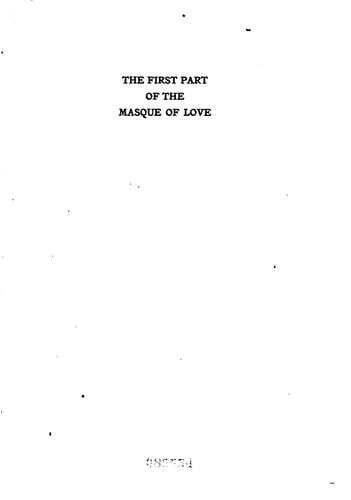 A masque of love