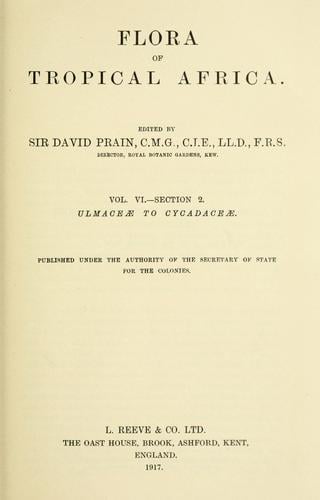 Flora of tropical Africa