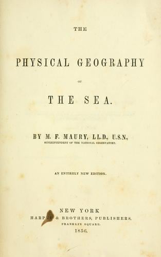 The physical geography of the sea