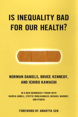 Is inequality bad for our health?
