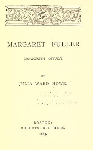 Margaret Fuller (Marchesa Ossoli)