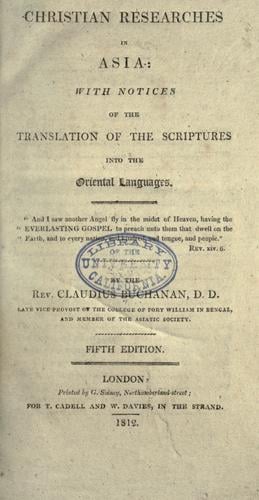 Christian researches in Asia