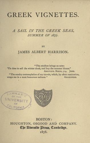 Greek Vignettes