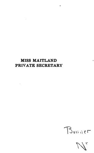 Miss Maitland, Private Secretary