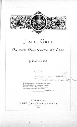 Jessie Grey, or The discipline of life