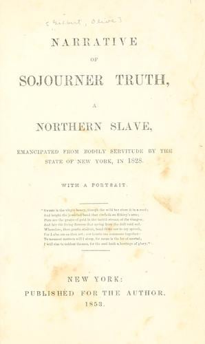 Narrative of Sojourner Truth, a northern slave