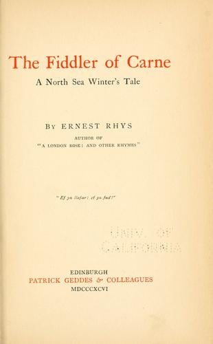 The fiddler of Carne