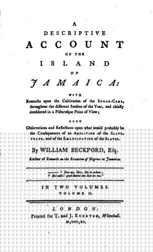 A Descriptive Account of a Part of the Island of Jamaica Volume 1
