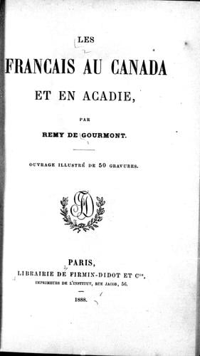 Les Français au Canada et en Acadie