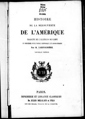 Histoire de la découverte de l'Amérique