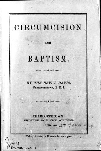 Circumcision and baptism