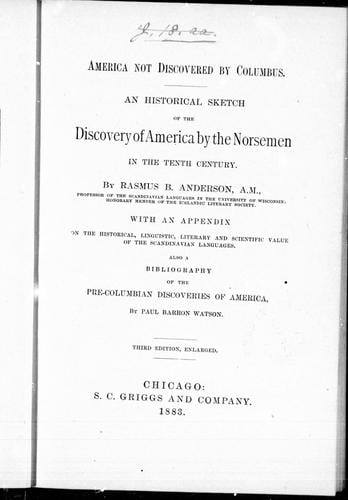America not discovered by Columbus