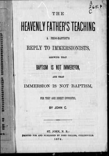The heavenly father's teaching