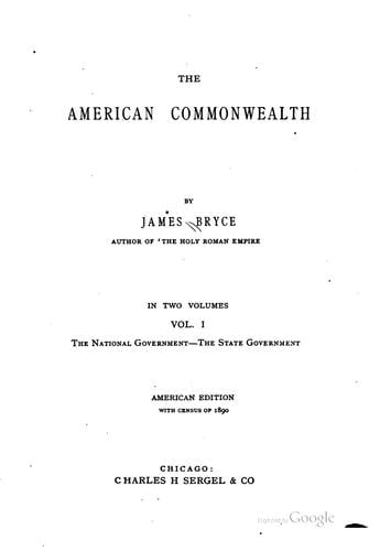 The American commonwealth