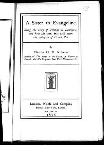 A sister to Evangeline