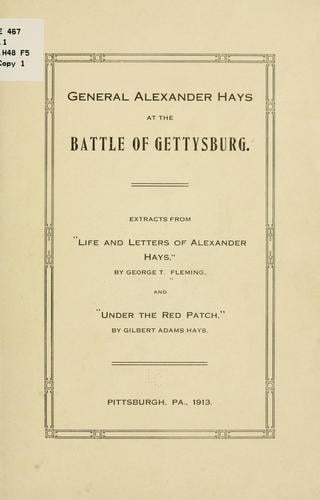 General Alexander Hays at the battle of Gettysburg