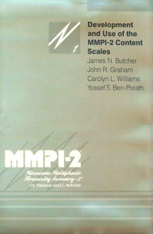 Development and use of the MMPI-2 content scales