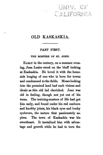Old Kaskaskia: A Novel