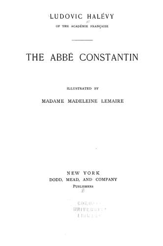 The Abbe Constantin