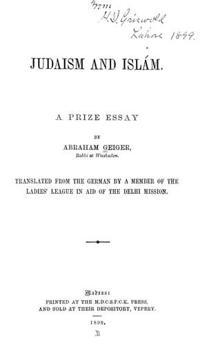 Judaism and Islam