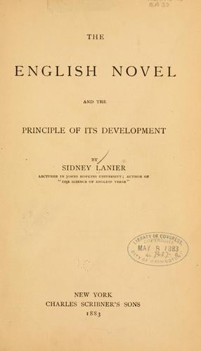The English novel and the principle of its development