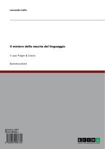 Il mistero della nascita del linguaggio