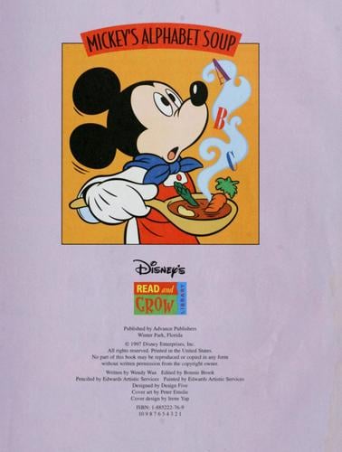 Mickey's Alphabet Soup (Mickey's Alphabet Soup)