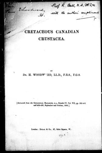 Cretaceous Canadian Crustacea