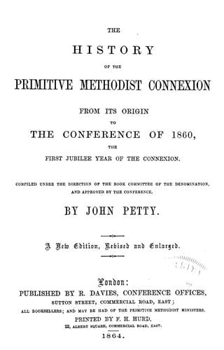 The history of the Primitive Methodist Connexion