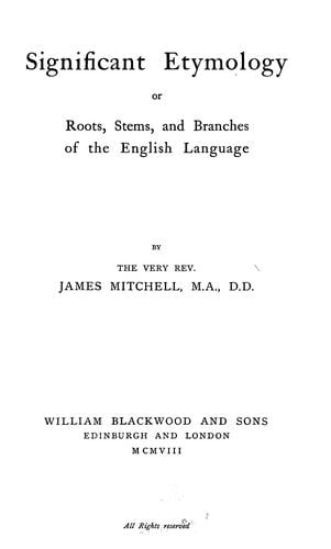 Significant etymology