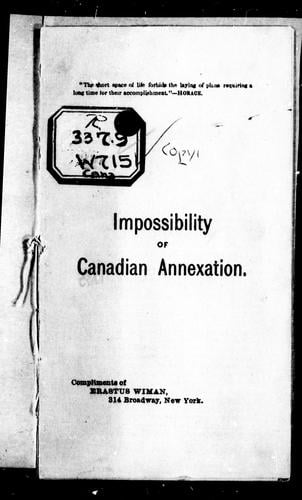 Impossibility of Canadian annexation